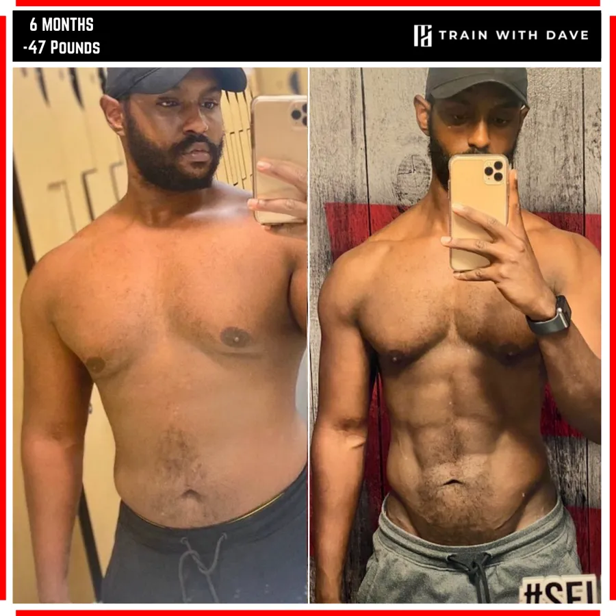 Abdi before and after — Train With Dave