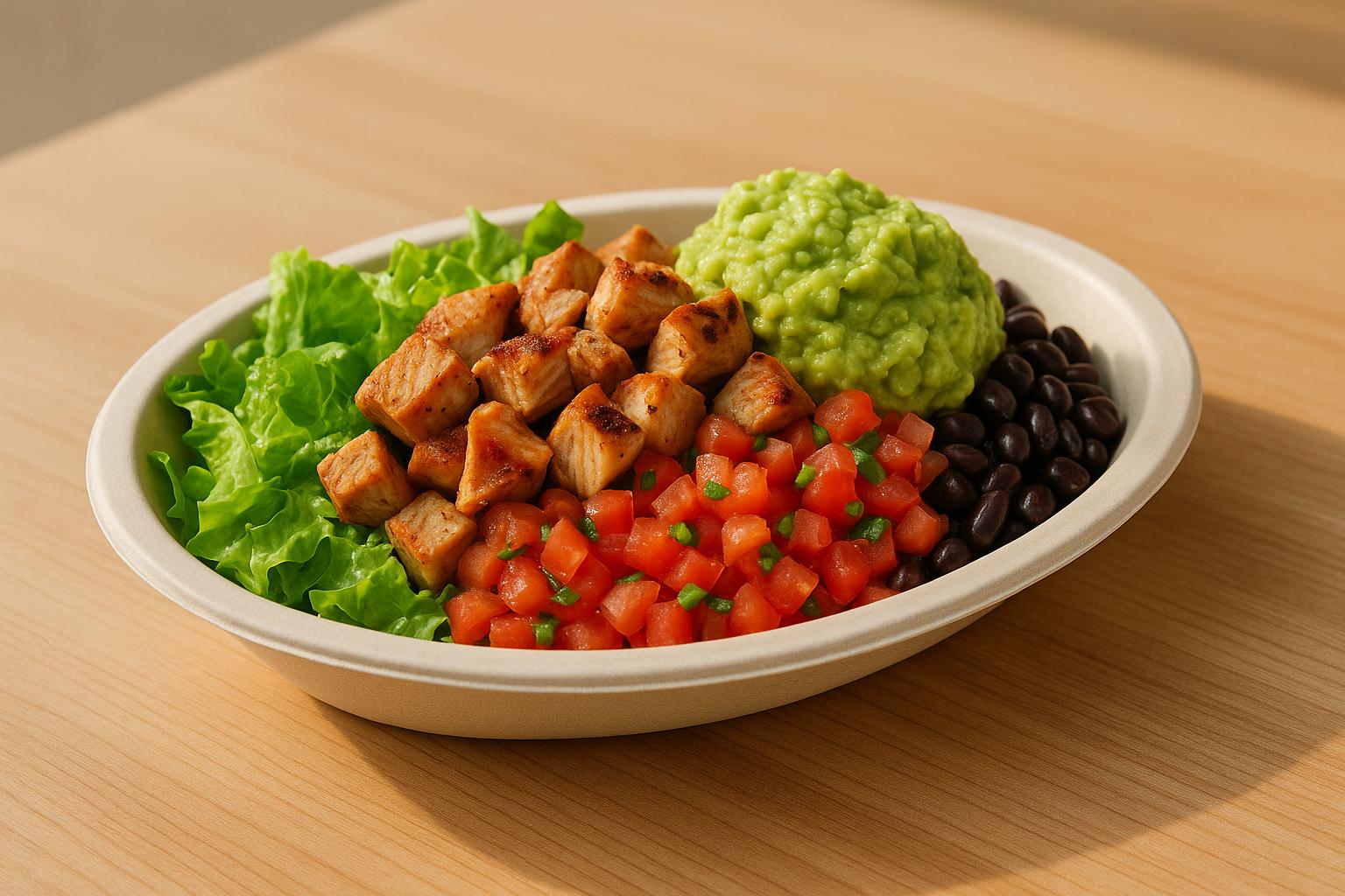 The Best Thing to Order at Chipotle to Lose Fat (Under 500 Calories, High Protein) — Orang — Train With Dave