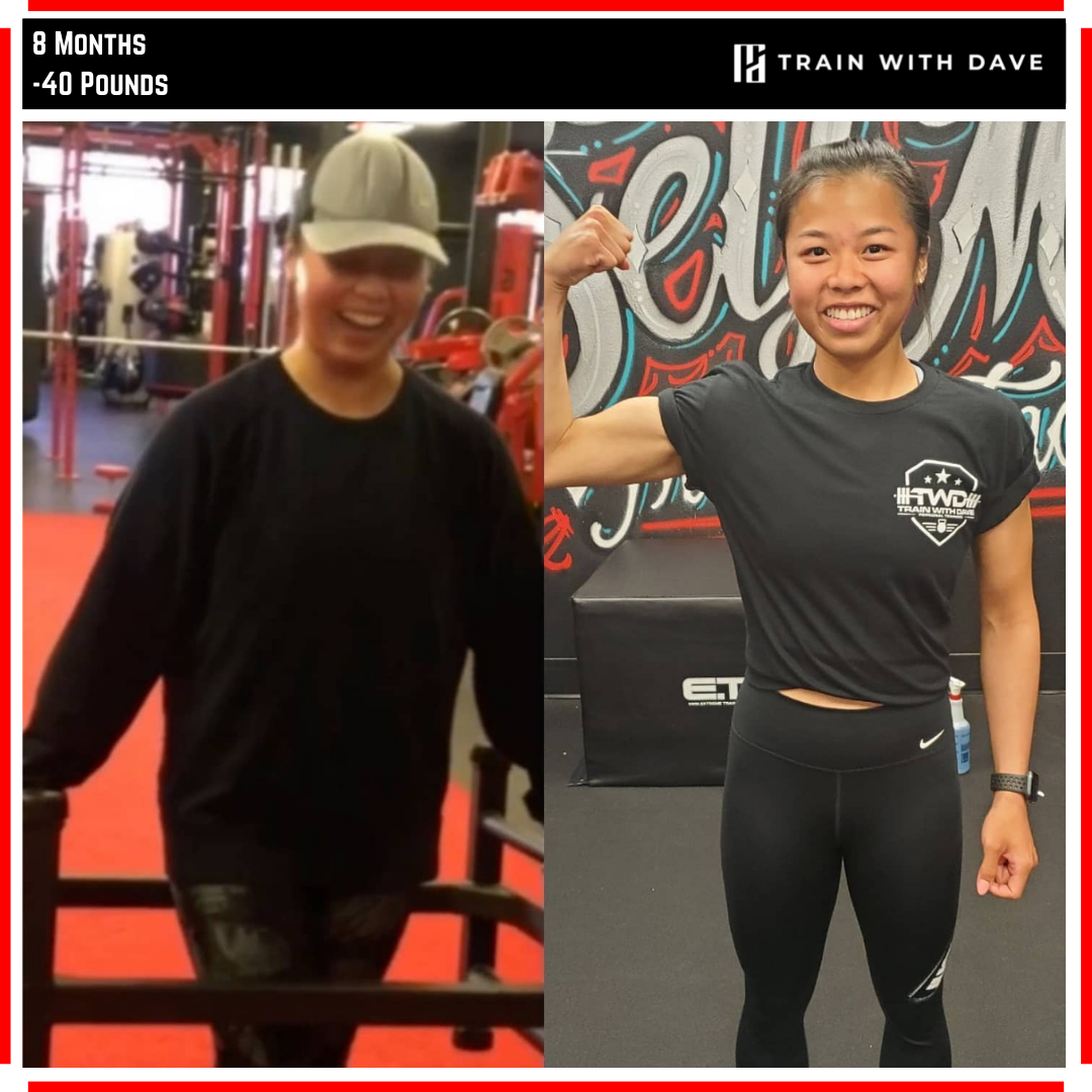 Dorothy Chao before and after — 40 pounds lost over 8 months