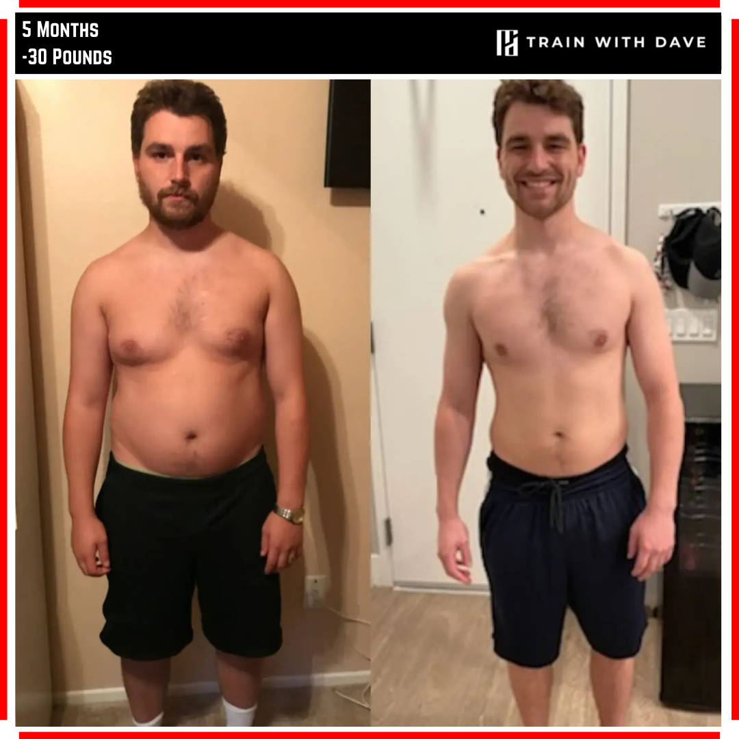John Cippoletta before and after — 30 pounds lost over 5 months