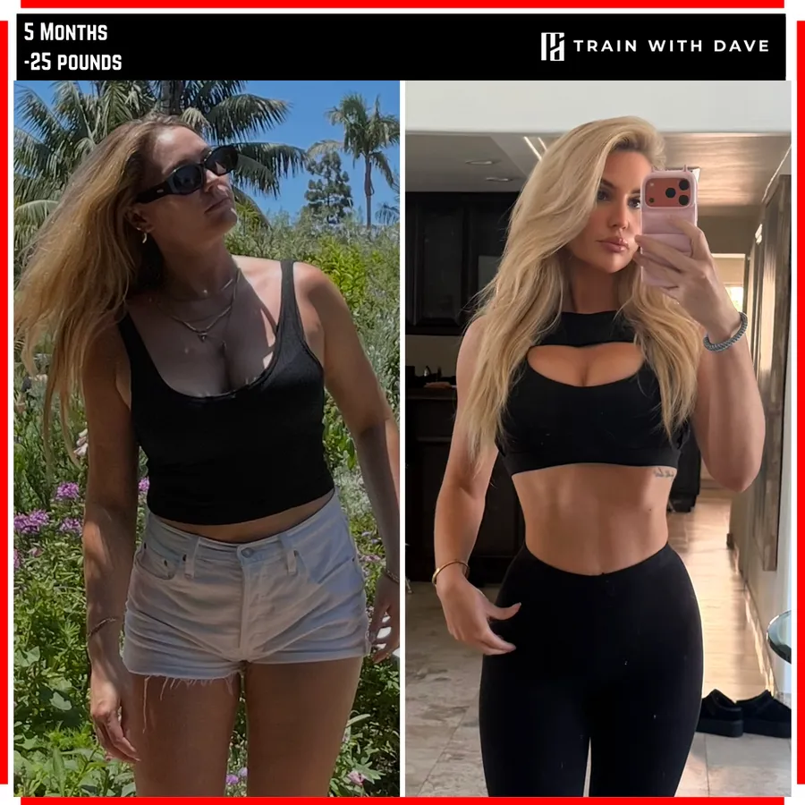 Kelsey before and after — Train With Dave