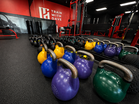Train With Dave Orange CA gym floor premium equipment